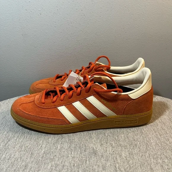 Adidas Handball Spezial Red Orange Gum Athletic Men's Shoe Size 11 IG6191 - Picture 4 of 11